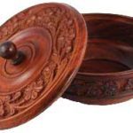 Wooden Ritual Bowl W/ Lid