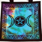 Triple Moon Pentagram Tote Bag