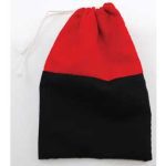 Reversing  Red & Black Cotton Bag