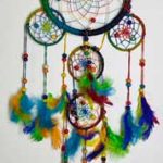 6" Rainbow Hemp Dreamcatcher