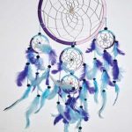 8 1/2" 5 Rings Multi  Dream Catcher