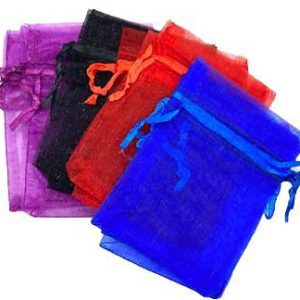 (set Of 12) 3" X 4" Mixed Organza Pouch