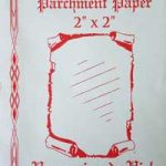 2" X 2" Sheep Skin Parchment Paper