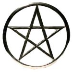 Cut-out Pentagram Altar Tile 5 3/4"