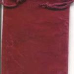 Burgundy Velveteen Bag