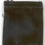 Black Velveteen Bag