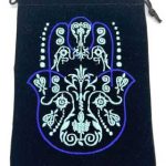 (set Of 10) 5"x 7" Fatima Hand Black Velveteen Bag