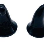 (set Of 2) 1 3/4" Witch's Hat Obsidian, Black