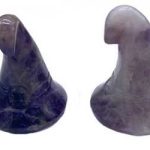 (set Of 2) 1 3/4" Witch's Hat Amethyst