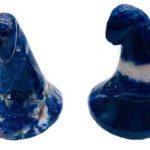 (set Of 2) 1 3/4" Witch's Hat Sodalite