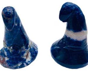 (set Of 2) 1 3/4" Witch's Hat Sodalite