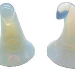 (set Of 2) 1 3/4" Witch's Hat Opalite